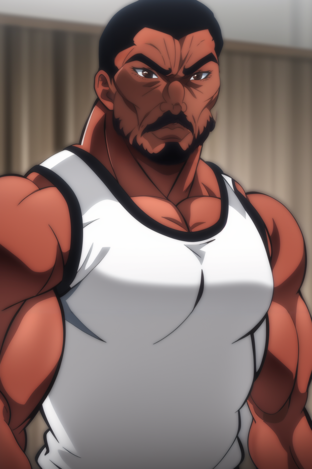 01651-4135450527-masterpiece, best quality, 1boy, manly, brown eyes, _lora_bakistyleperfectpatreuzeci_1_,baki style,beard, looking at viewer, dar.png